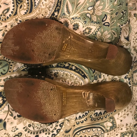 Sandals Hand made in Italy with wooden heeled - Picture 2 of 3